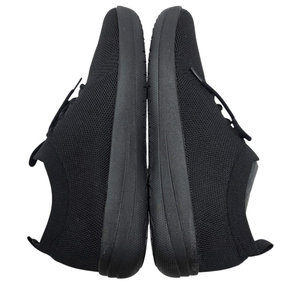 FitFlop F-Sporty Uberknit Sneakers Women All Black Knit Lace Up Sizeβ 8.5 - Picture 10 of 12